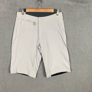 Rapha Touring Shorts Mens 32 Grey/Beige Stretch Nylon Adjustable Waist Cycling‎